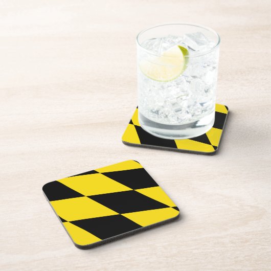 Hard plastic onderzetter met vlag van München (Rechterzijde)