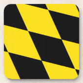 Hard plastic onderzetter met vlag van München (Voorkant)