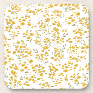 Hard plastisch onderzetter in het geel van boterbl