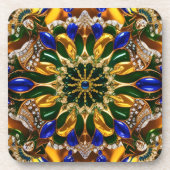 Hard plastisch onderzetter met Brazilië Kleuren (Voorkant)