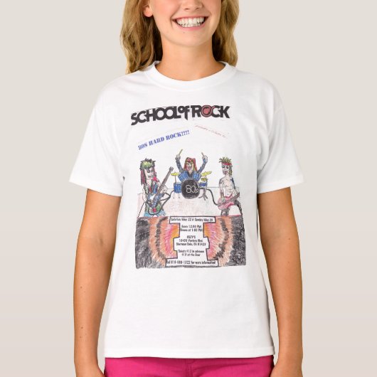 Hard Rock Flyer van 80 T-shirt (Voorkant)