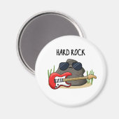 Hard Rock Funny Geology Music Pun Magneet (Voorkant / Achterkant)
