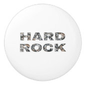 Hard Rock Granite-tekst Keramische Knop (Voorkant)