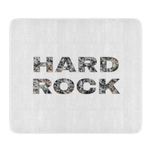Hard Rock Granite-tekst Snijplank
