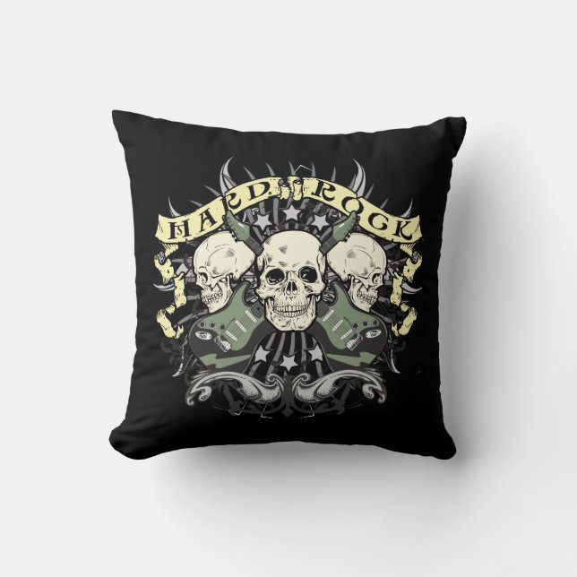 Hard Rock Skulls Sierkussen Music Lovers (Voorkant)