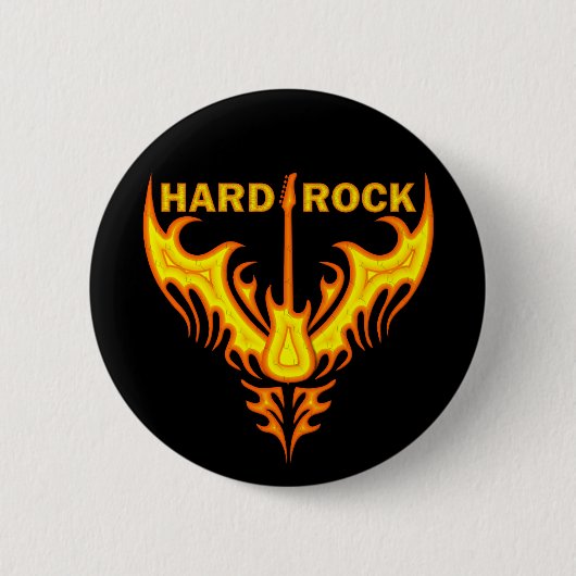 HARD ROCK WINGS RONDE BUTTON 5,7 CM (Voorkant)