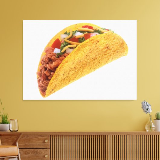 Hard Shell Taco Canvas Afdruk (Insitu (Woonkamer))