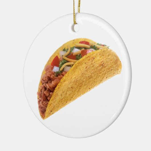 Hard Shell Taco Keramisch Ornament (Links)