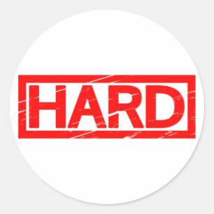 Hard Stempel Ronde Sticker