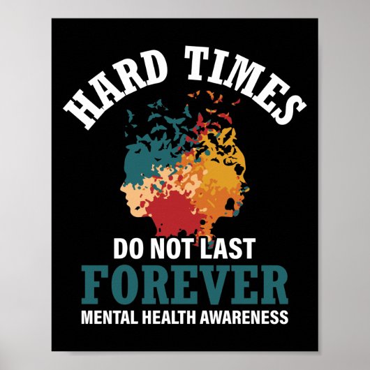 Hard Times Mental Health Support Poster (Voorkant)