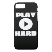 Hard Tri-Blend afspelen Case-Mate iPhone Case (Achterkant)