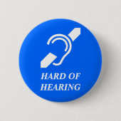 Hard van Hoorzitting Ronde Button 5,7 Cm (Voorkant)