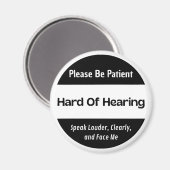 Hard van horen klassiek zwart magneet (Voorkant / Achterkant)