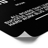 Hard werk Blvd. Inspirerend prijsopgave Poster (Hoek)