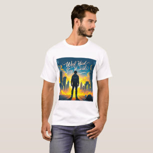 Hard werken Blijf nederig - de ultieme motivatie T-shirt