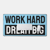 Hard werken Dream Big Blue Bureaumat (Keyboard & Muis)