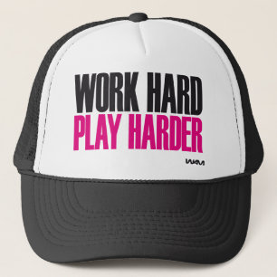 hard werken harder trucker pet