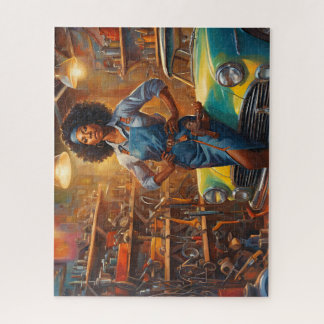 Hard werken in de winkel legpuzzel