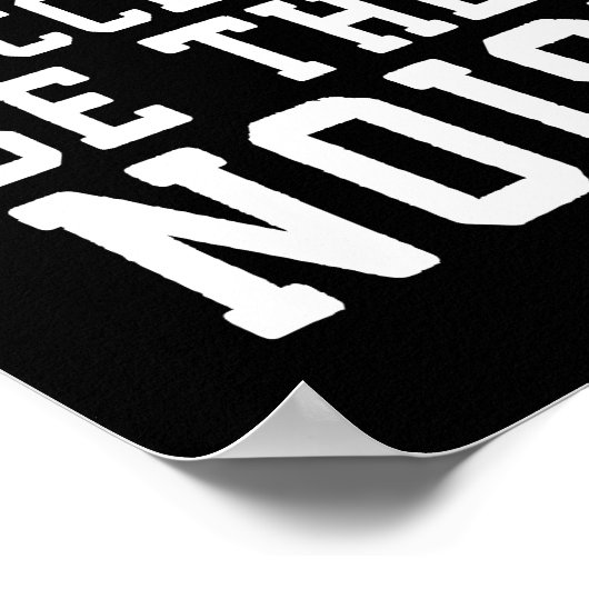 Hard werken in stilte - gym, workout, buikbouw poster (Hoek)