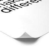 Hard werken maakt het verschil. poster (Hoek)