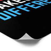 Hard werken maakt het verschil. poster (Hoek)