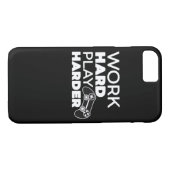 Hard werken Play Hard Classic Essential Case-Mate iPhone Case (Achterkant (Horizontaal))