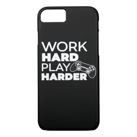 Hard werken Play Hard Classic Essential Case-Mate iPhone Case (Achterkant)
