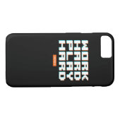 Hard werken Play Hard Classic Luiaard Case-Mate iPhone Case (Achterkant (Horizontaal))