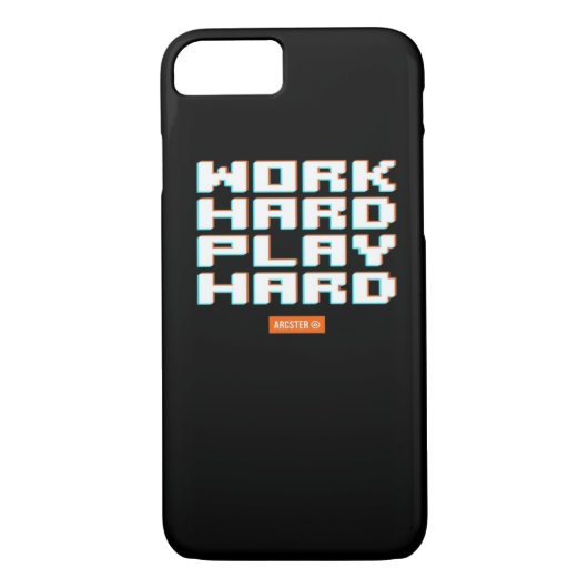Hard werken Play Hard Classic Luiaard Case-Mate iPhone Case (Achterkant)