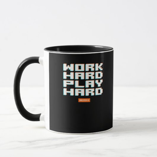 Hard werken Play Hard Classic Luiaard Mok (Links)