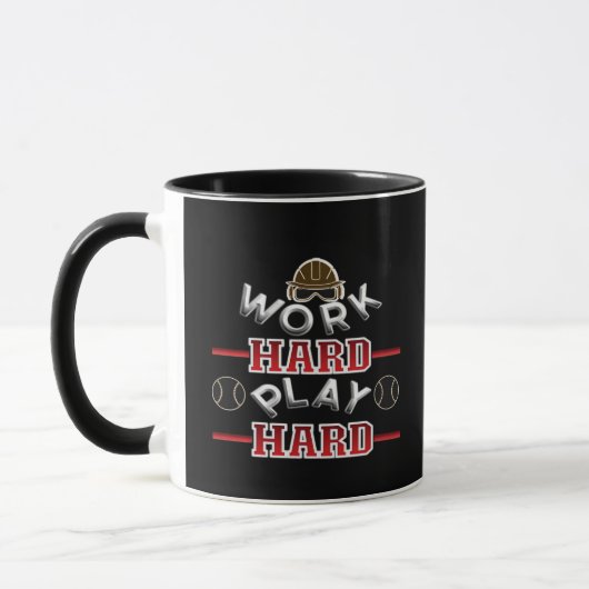 Hard werken Play Hard Classic Mok (Links)