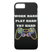 Hard werken Play Hard Classic Trending Case-Mate iPhone Case (Achterkant)