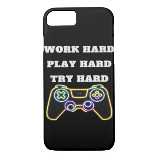 Hard werken Play Hard Classic Trending Case-Mate iPhone Case (Achterkant)