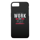 Hard werken Play Hard Classic Viral Case-Mate iPhone Case (Achterkant)