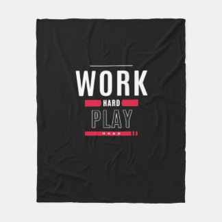 Hard werken Play Hard Classic Viral Fleece Deken