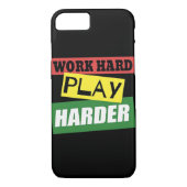 Hard werken Speel Hard Essentiële Trend Case-Mate iPhone Case (Achterkant)