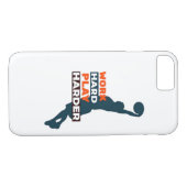 Hard werken Speel zo hard basketbalspeler Classic Case-Mate iPhone Case (Achterkant (Horizontaal))