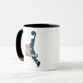 Hard werken Speel zo hard basketbalspeler Classic Mok (Voorkant links)