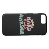 Hard werken Speel zo hard grappig luiaard Case-Mate iPhone Case (Achterkant (Horizontaal))