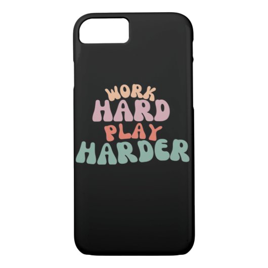Hard werken Speel zo hard grappig luiaard Case-Mate iPhone Case (Achterkant)
