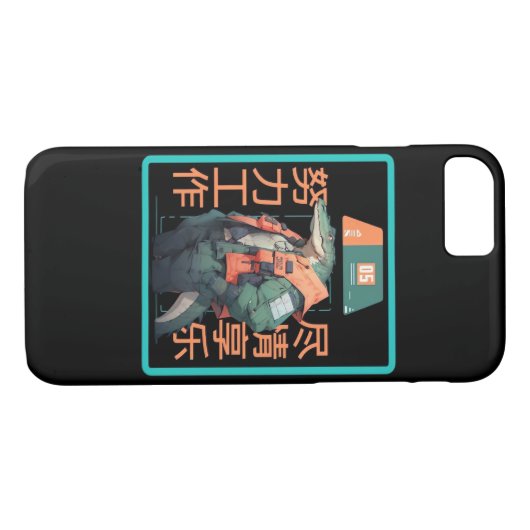 Hard werken Speel zo hard krokodil Case-Mate iPhone Case (Achterkant (Horizontaal))