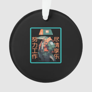 Hard werken Speel zo hard krokodil Ornament