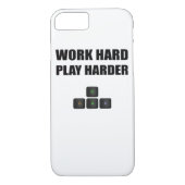 Hard werken Speel zo hard - RGB Case-Mate iPhone Case (Achterkant)