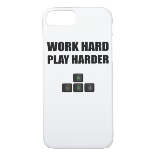 Hard werken Speel zo hard - RGB Case-Mate iPhone Case (Achterkant)