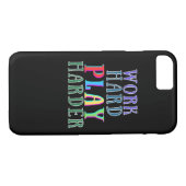 Hard werken Speel zo hard voor gamers Case-Mate iPhone Case (Achterkant (Horizontaal))