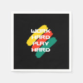 Hard werken Spelen Hard Cool Design Classic Servet (Voorkant)