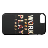 Hard werken Spelen Hard Essential Quote Case-Mate iPhone Case (Achterkant (Horizontaal))