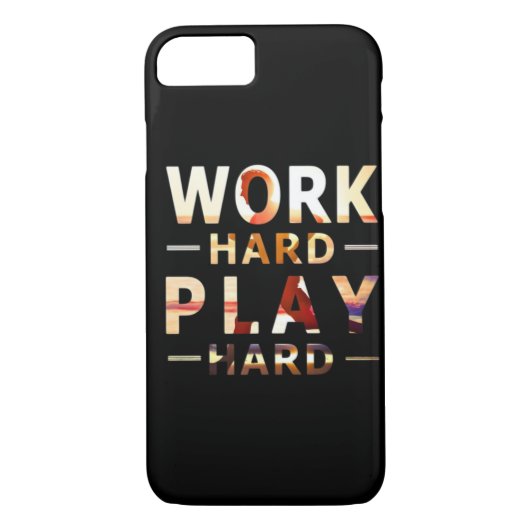 Hard werken Spelen Hard Essential Quote Case-Mate iPhone Case (Achterkant)