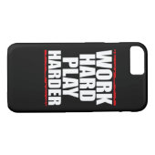 Hard werken Spelen Hard Essentieel Grappig Case-Mate iPhone Case (Achterkant (Horizontaal))