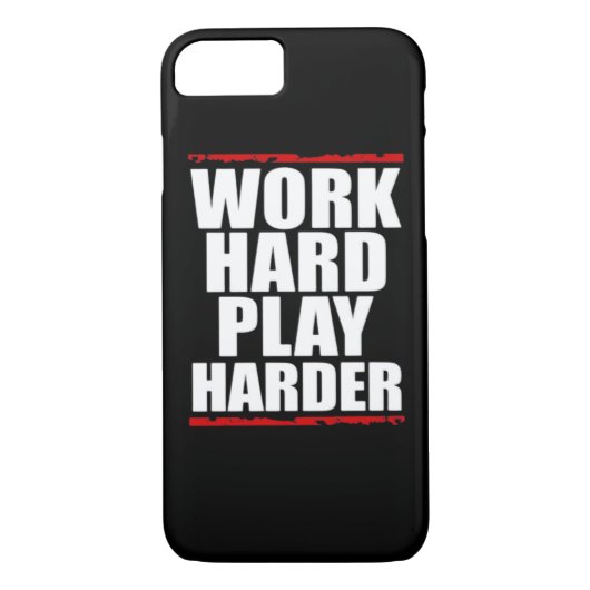 Hard werken Spelen Hard Essentieel Grappig Case-Mate iPhone Case (Achterkant)